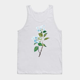 vintage blue hydrangea flowers Tank Top